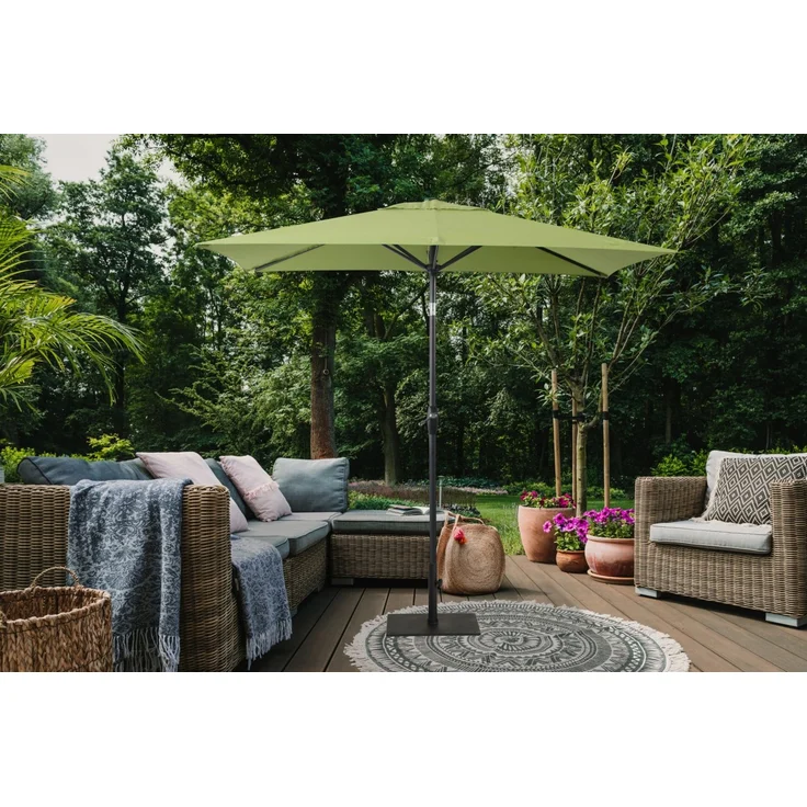 Primaster Balkonschirm Florenz 140 x 210 cm Lindgrün Sonnenschirm Gartenschirm – Bild 4