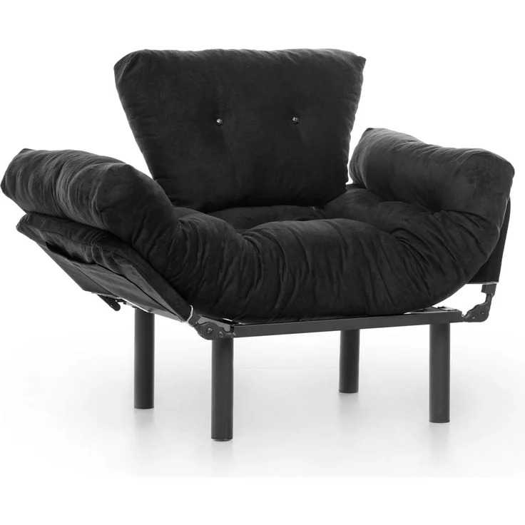 Hanah Home 'Nitta Single - Black' Ohrensessel, Schwarz, 95 x 85 x 70 cm – Bild 5