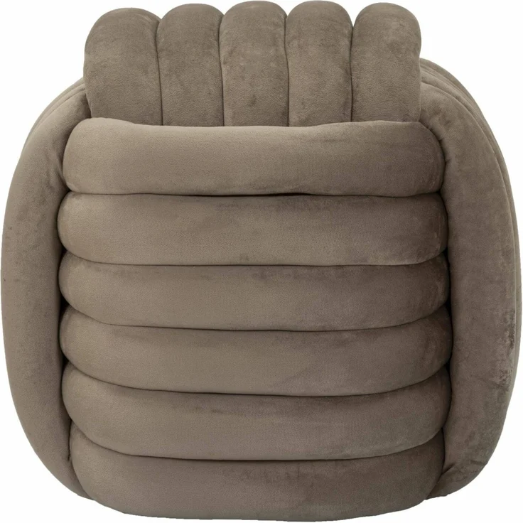 Dmora Pouf Bozzente, Mehrzwecksessel, Nachttisch, Hockerhocker, 45x45 h45 cm, Grau – Bild 4