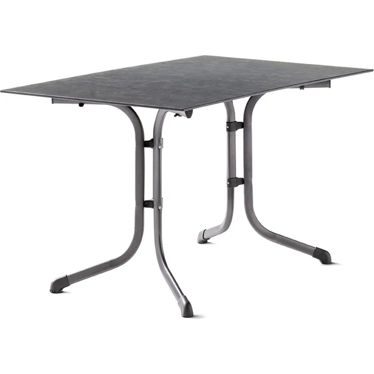Klapptisch >Boulevard< in Schiefer anthrazit, Polytec® - 120 x 73 x 80 cm (BxHxT)