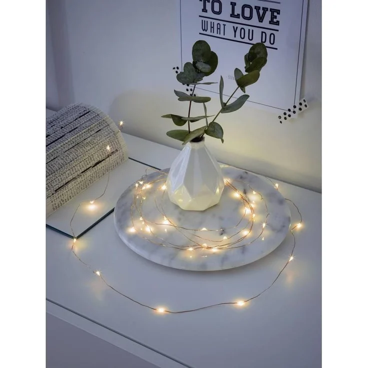 Konstsmide LED-Micro Lichterkette 20 Dioden 6h Timer