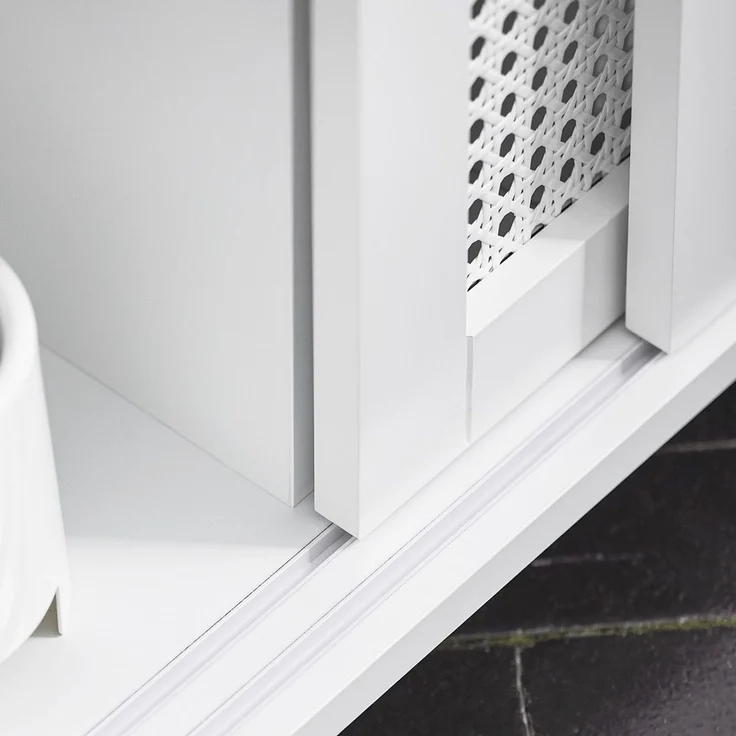 SoBuy BZR119-W Toilettenschrank mit Toilettenpapierhalter, MDF, Lackiert, Weiß, 65 x 70 x 31 cm – Bild 5