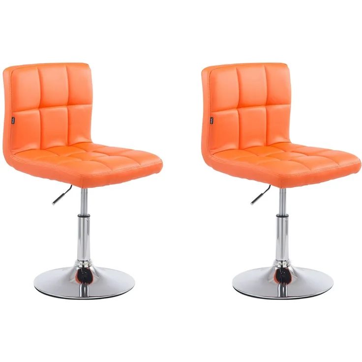 2er Set Lounger Palma V2 Kunstleder, orange