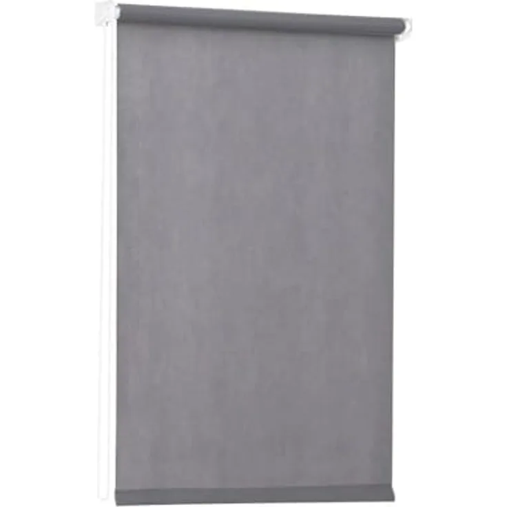 Sekey Verdunklungsrollo ohne Bohren Klemmfix 50 cm breit, Vliesstoff Seitenzugrollo Hitzeschutz Sichtschutz und Sonnenschutz Wandmontage Deckenmontage Klemmrollo, 50 x 130 cm, Grau Vliesstoff