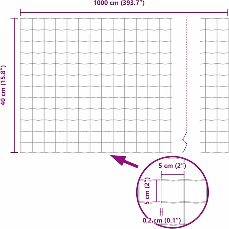 vidaXL Zaun mit Pfosten Grün 3335964 – Bild 12