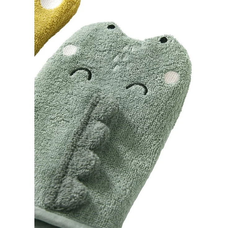 vertbaudet Waschhandschuh 2er-Set Baby Waschhandschuhe OZEAN – Bild 3