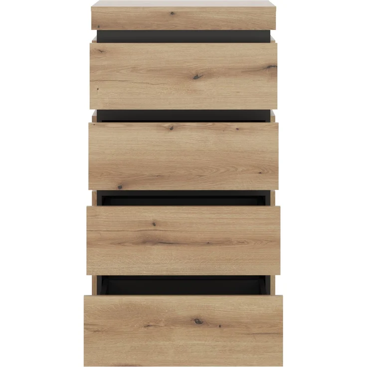 Schubkastenkommode >CORTE< in Coast Evoke Eiche Dekor - 60x115,3x45cm (BxHxT) – Bild 3
