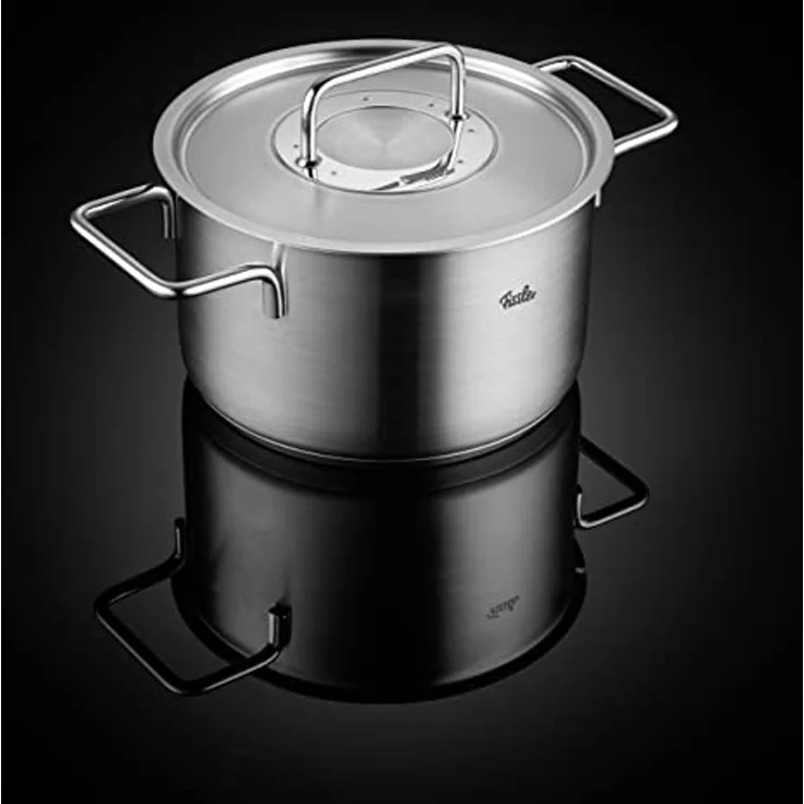 Fissler Topf-Set Fissler Pure Collection, Edelstahl 18/10 (Set, 4-tlg, Kochtopf 16/20/24 + Bratentopf 20cm), Made in Germany – Bild 3