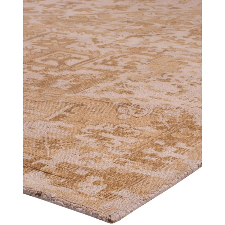 Viskose Teppich - 300 x 250 cm - gold – Bild 4