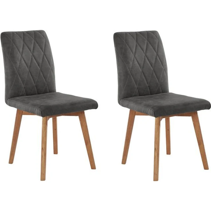 Home affaire Esszimmerstuhl Brest (Set, 2 St), Gestell aus Eiche Massivholz geölt – Bild 4