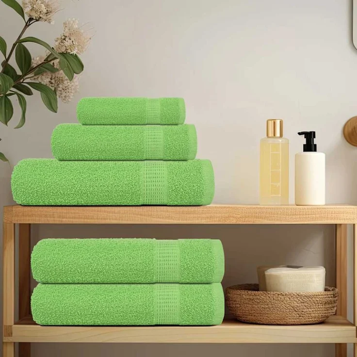 vidaXL Gästetücher FROGN 2 Stk. Apfelgrün 30x50 cm 360 g/m² 137019 – Bild 3
