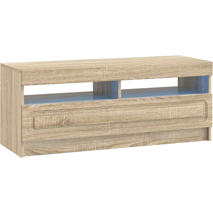 vidaXL LED-TV-Schrank UTRECHT 3 stk. Sonoma-Eiche Holzwerkstoff 3417001 – Bild 5