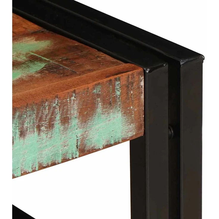 vidaXL Badregal mit Regal Mehrfarbig 60 x 50 x 23 cm Massives Altholz 4102753 – Bild 8