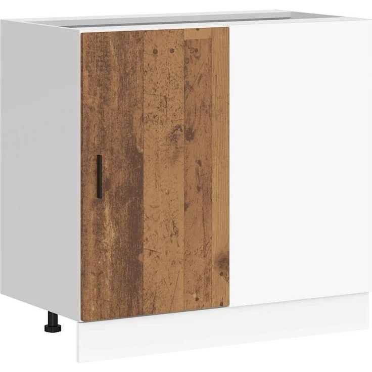 vidaXL Küchenunterschrank Lyon Altholz-Optik Holzwerkstoff 854296 – Bild 2