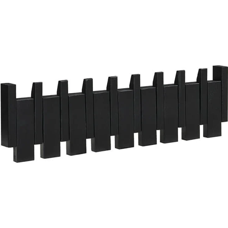 HOME DELUXE Garderobenleiste PORTE Schwarz - 56 x 15 cm – Bild 3