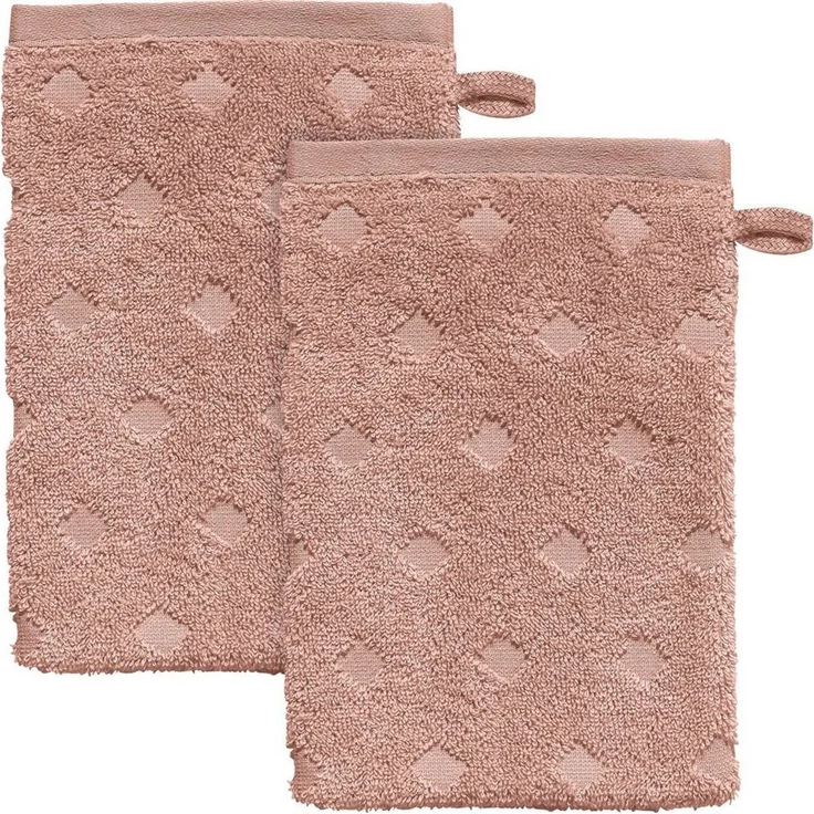 Erwin Müller Waschhandschuh Waschhandschuh "Baden-Baden" 2er-Pack, Frottier, Walk-Frottier Uni – Bild 1