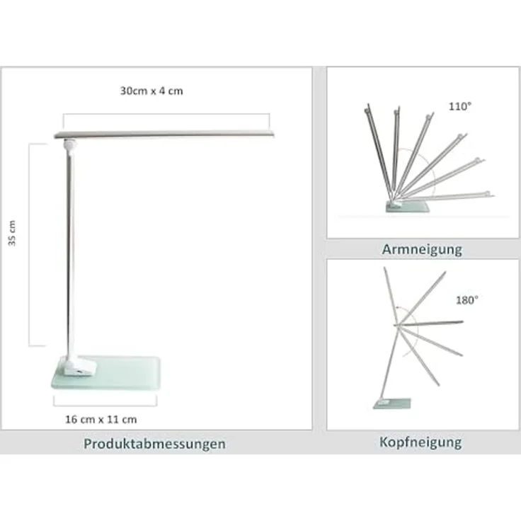 Unilux Tischleuchte POPY 141505 LED dimmbar – Bild 6