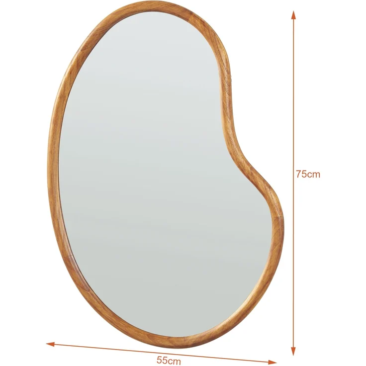 Wandspiegel Jokioinen 75x55 cm Eicheoptik [en. casa] – Bild 4