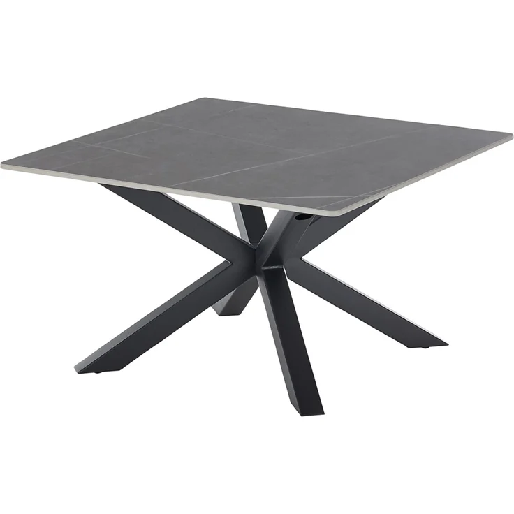 Couchtisch >Janin< in grau, schwarz, Keramik, Metall - 80x45x80cm (BxHxT) – Bild 5