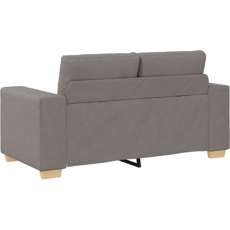 vidaXL Loveseat-Sofa Taupe 160x77x82 cm Stoff 4105074 – Bild 5