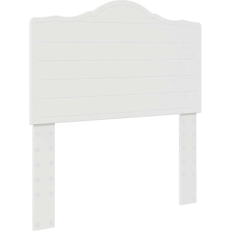 vidaXL Bettrahmen mit Kopfteil Weiß 90 x 190 cm Massives Kiefernholz 3413362 – Bild 5
