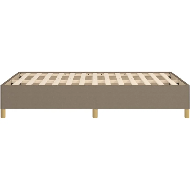 vidaXL Bettgestell ohne Matratze Taupe 120x190 cm Stoff 3269642 – Bild 9