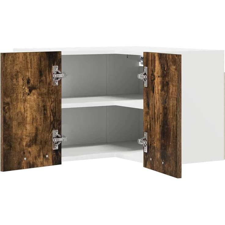 vidaXL Hängeschrank Geräucherte Eiche und Weiß 57 x 57 x 40 cm 884190 – Bild 5