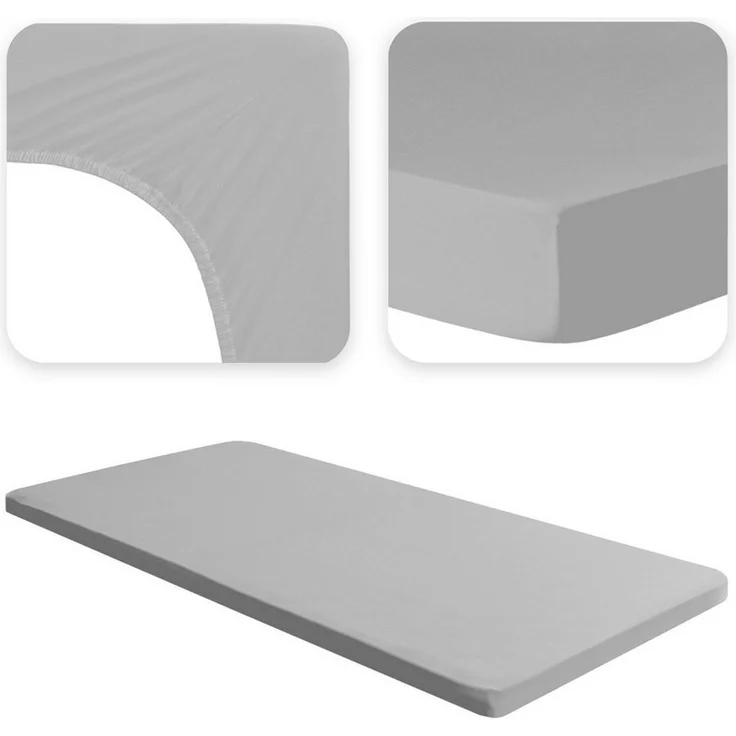 Jacobson Spannbettlaken TOPPER PREMIUM 200 g/m² Jersey aus 97% Baumwolle & 3% Elasthan, Extra dichtes Bettlaken für maximalen Halt – Bild 3
