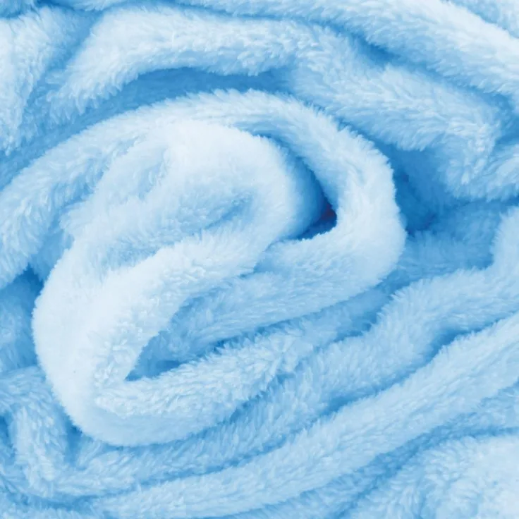 Kuscheldecke 210cm x 280cm hellblau - babyblau