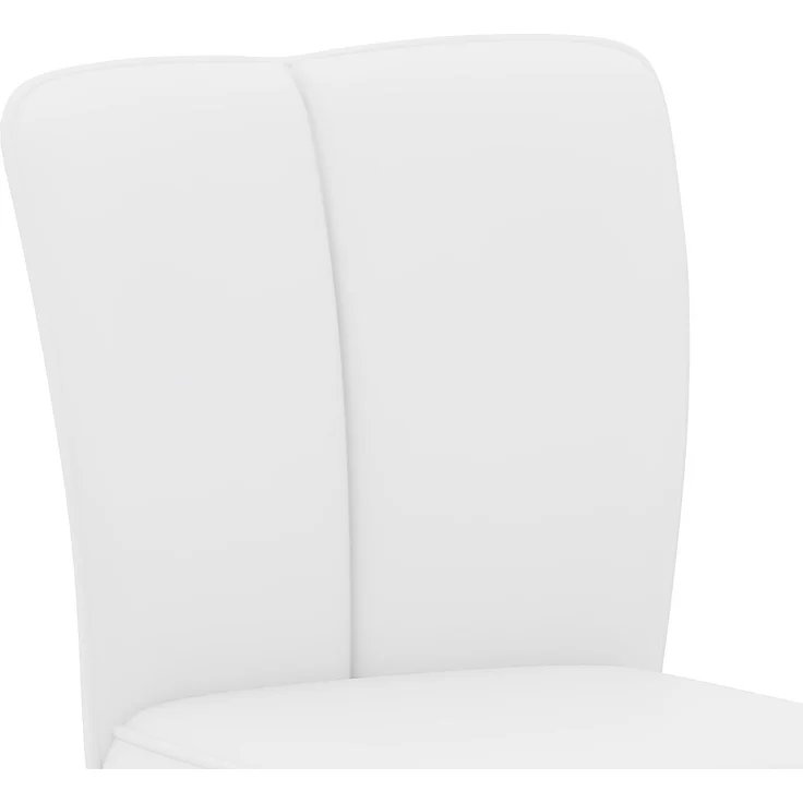 Höhenverstellbarer Barhocker im 2er-Set, 360° drehbar. Luxuriöser Barhocker im Silber-Weiß-Design aus wasserabweisendem PU-Leder, geeignet für Kücheninseln. Verschiedene Farben erhältlich.--Weiß+Silber--37x44x44.5cm--YOUDENOVA – Bild 7