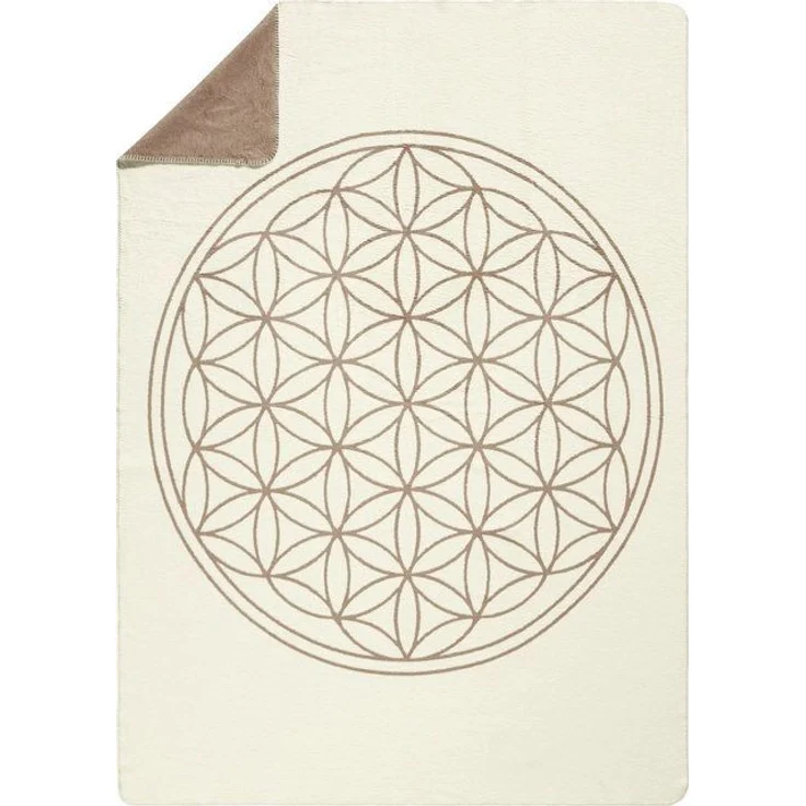 Wohndecke Wohndecke "Blume des Lebens", Erwin Müller, Baumwolle – Bild 3