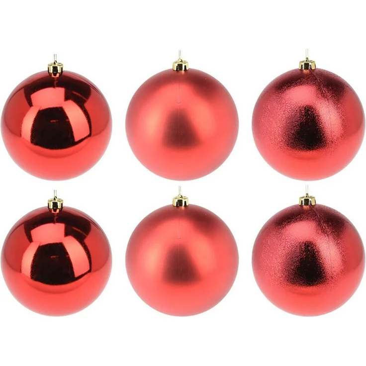 Annastore Weihnachtsbaumkugel Weihnachtskugeln aus Kunststoff zum Hängen - Wetterfest Outdoor, Christbaumkugeln für draußen, Weihnachtkugeln – Bild 3