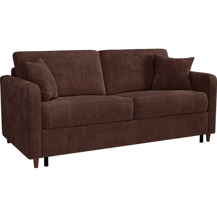 Vente-unique - MASITIA - Schlafsofa - Holz, Platte - Holz - Braun - 180 x 95 x 90 cm – Bild 4