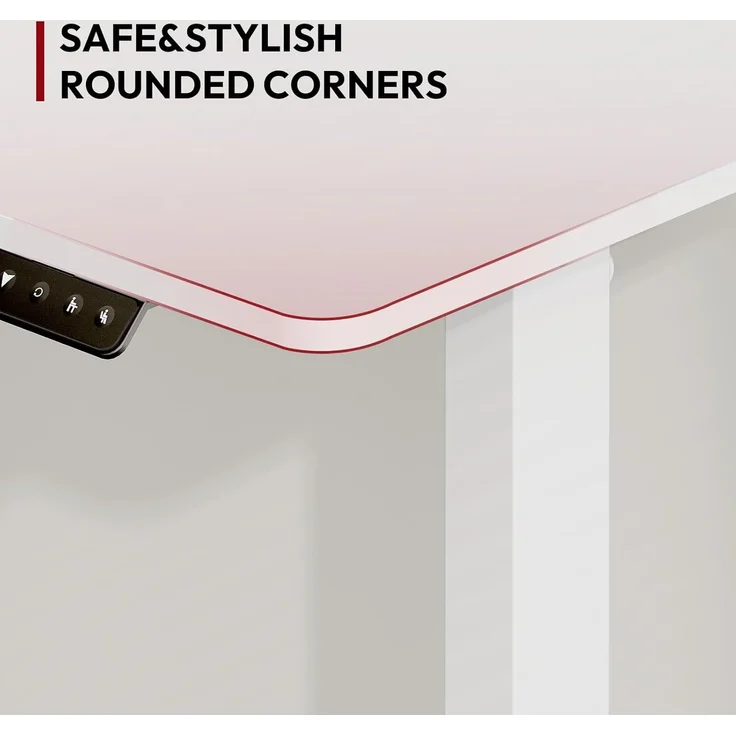 SANODESK Höhenverstellbarer Schreibtisch 160x75 cm Schreibtisch Höhenverstellbar Elektrisch Ergonomischer Steh-Sitz Tisch Computertisch für Heimbüro Homeoffice(weiß) – Bild 7