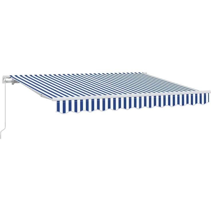 Einziehbare Markise, Sonnenmarkise Blau 250x200 cm Stoff – Bild 2