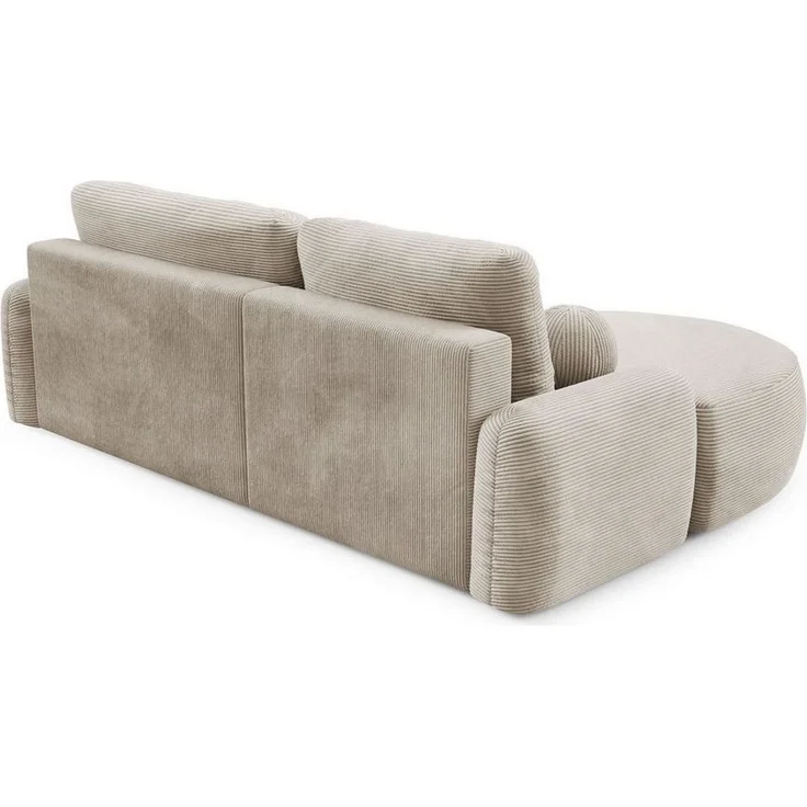 Lookway Ecksofa CLEO CORD Rundes Ecksofa mit Schlaffunktion und Bettkasten – Bild 3