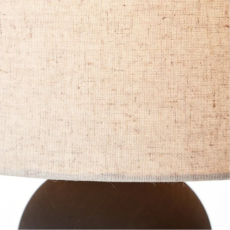 LeGer Home by Lena Gercke Tischleuchte Malu, ohne Leuchtmittel, max. 40W, Leinenschirm, Keramik, Höhe: 37,5 cm, Ø 22 cm – Bild 2