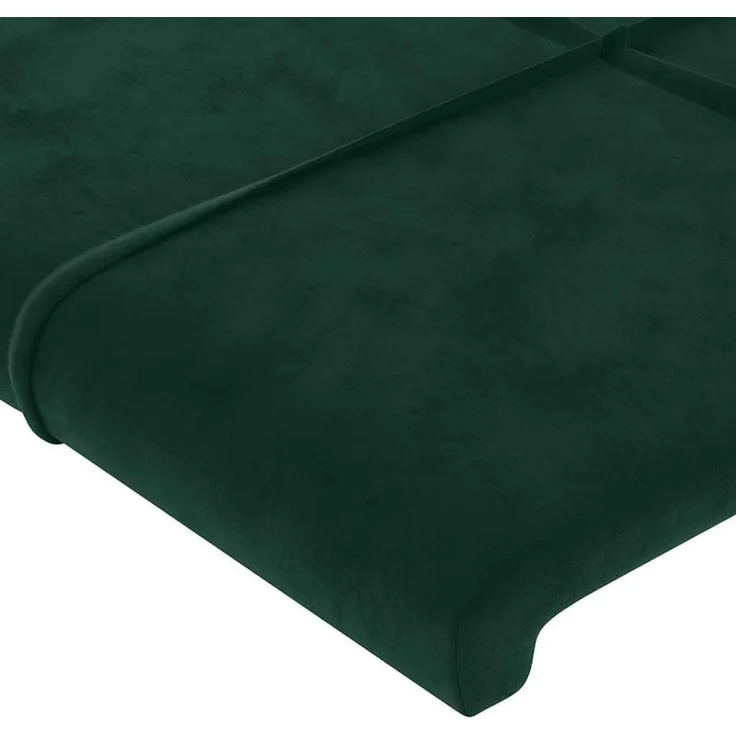 vidaXL Kopfteile Dunkelgrün 160x5x78/88 cm Samt Grün (Art-Nr 346071) – Bild 4