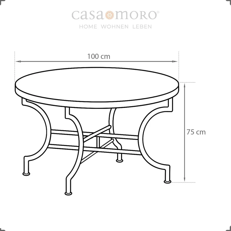Mosaiktisch D100 Bordeaux/Raute – Bild 8