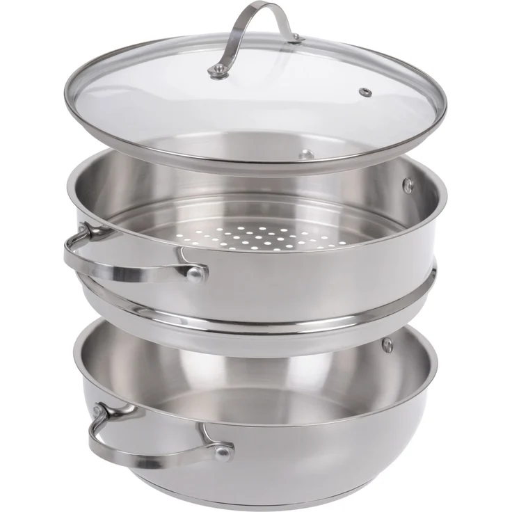 GRÄWE Dampfgarer/Servierpfanne 28 cm mit Dampfeinsatz, Serie Pro-Line – Bild 2
