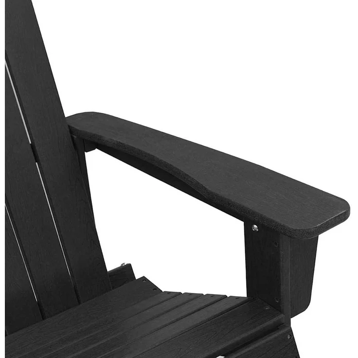 vidaXL Adirondack Schaukelstühle 2 Stk. Schwarz HDPE 3335836 – Bild 8