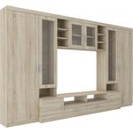 Wohnwand Paris Sonoma Eiche matt