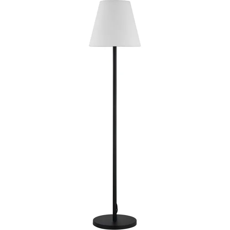 Lucande Außen-Stehlampe Jaimy, Kunststoff Schwarz IP65, 1 x 15 W LED