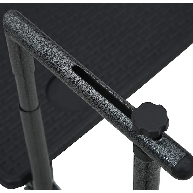 Balkonhängetisch, Balkontisch Schwarz 60 x 64 x 83,5 cm Kunststoff Rattan-Optik – Bild 7