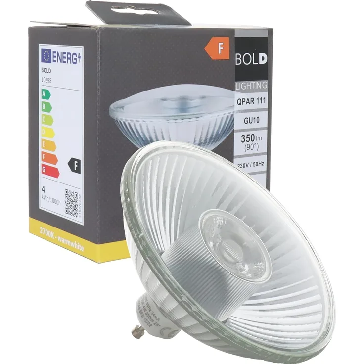 BOLD 10298 LED-Lampe EEK F (A - G) GU10 Reflektor 4 W = 32 W Warmweiß (Ø x H) 111 mm x 70 mm nicht dimmbar 1 Stk