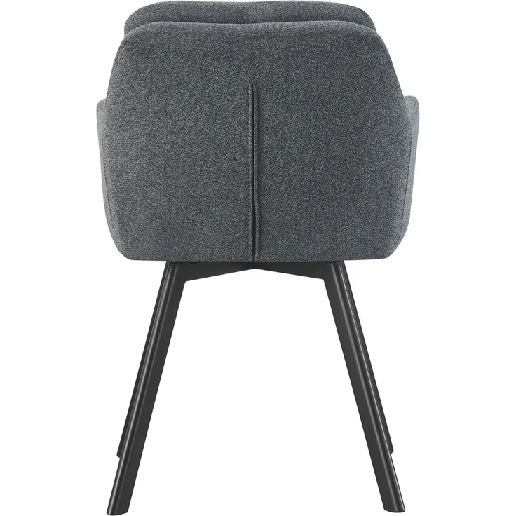 Stuhl 2er Set Amsterdam Stühle in Anthrazit - gemütliches Design - B/H/T: 53x87x62 cm – Bild 8