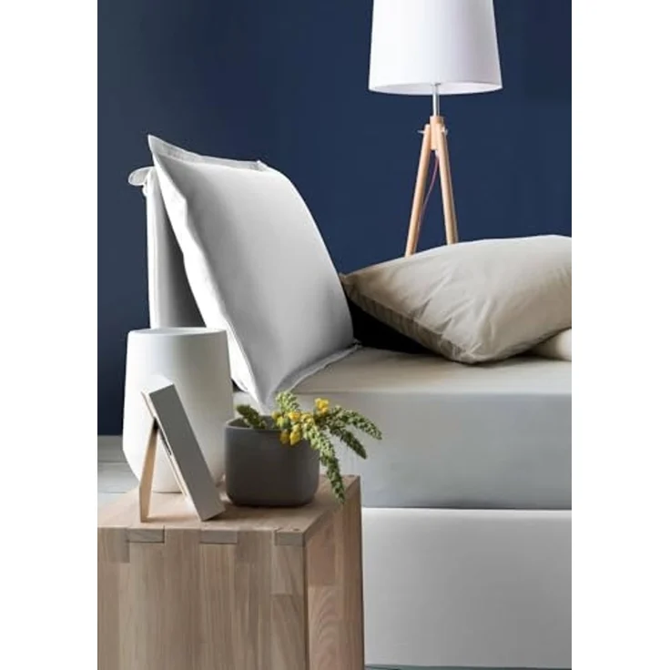 Talamo Italia - Doppelbett Claudia, Bettkasten mit Stoffbezug, 100 % Made in Italy, Öffnung vorne, geeignet für Matratzen 120 x 200 cm, weiß – Bild 4
