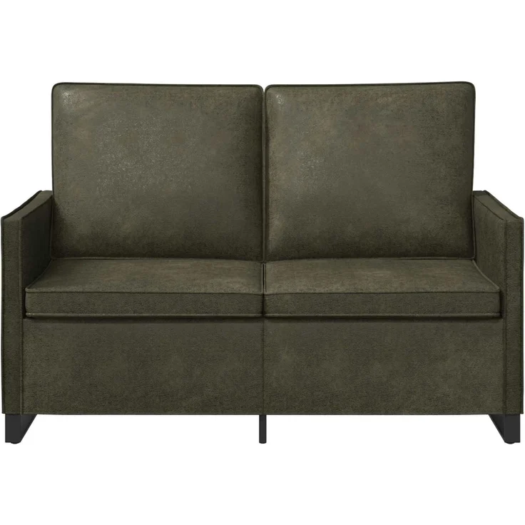 vidaXL 2-Sitzer Sofa Olivegrün 130 x 81 x 82 cm Kunstwildleder 42040994 – Bild 2