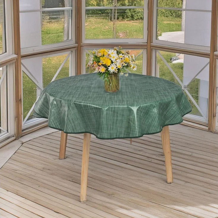 laro Tischdecke rund 140 cm wachstuchtischdecke Tischdecke abwaschbar – Bild 3