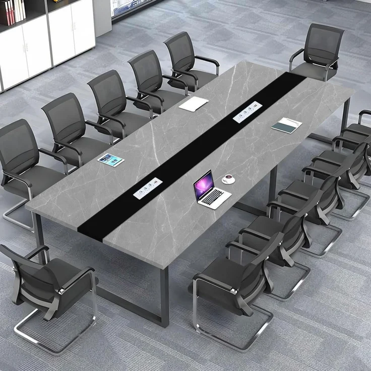 Konferenztisch Kabeldurchführung Meetingtisch J 360*80*74cm – Bild 1